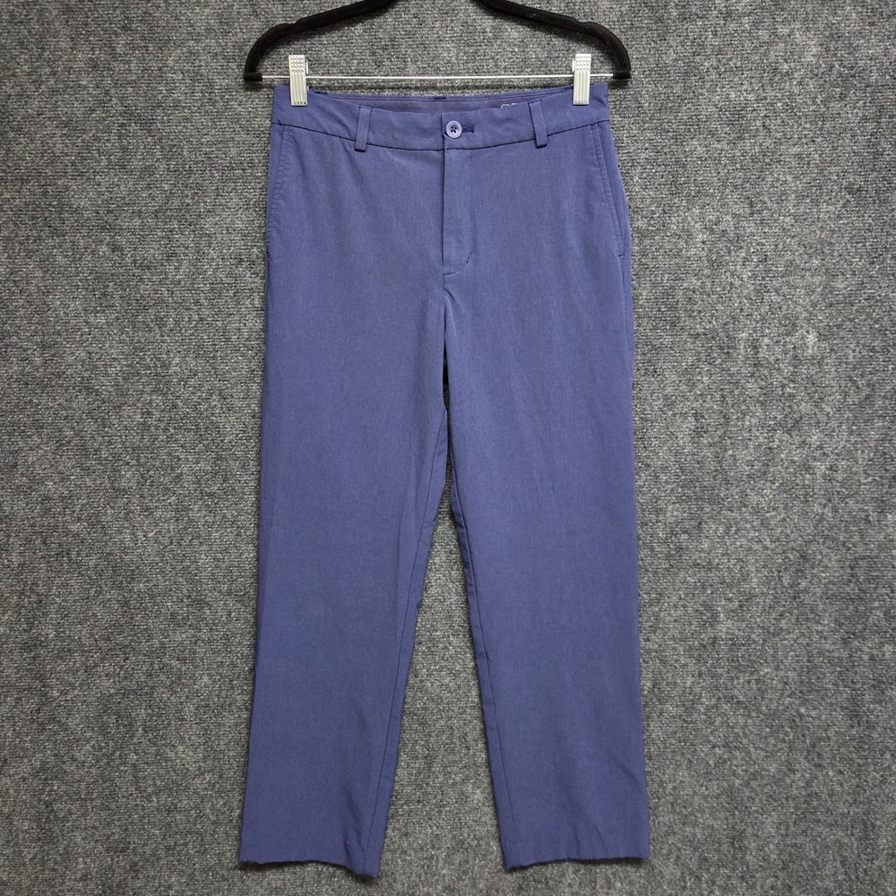 Vineyard Vines Performance Breaker Pants Boy's Size 16 Deep Cobalt Blue Preppy